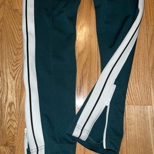 Forest Green womens Palm Angels classic track pant size xs